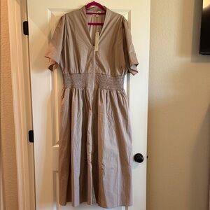 She + Sky Tan Maxi Dress- Great for Easter!
